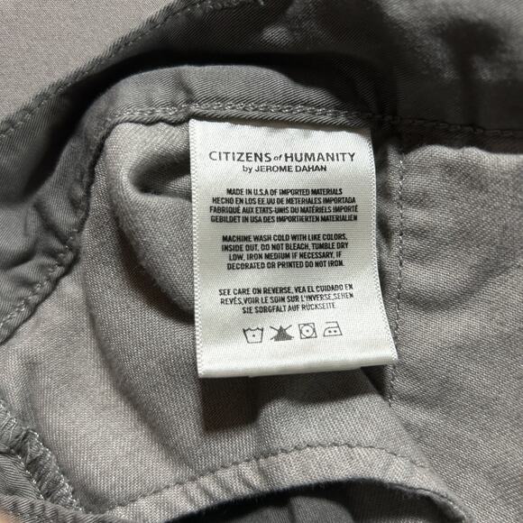 Citizens of Humanity Men Pants Gray Size 33x32 Straight Leg Cotton/Spandex READ - Picture 5 of 8
